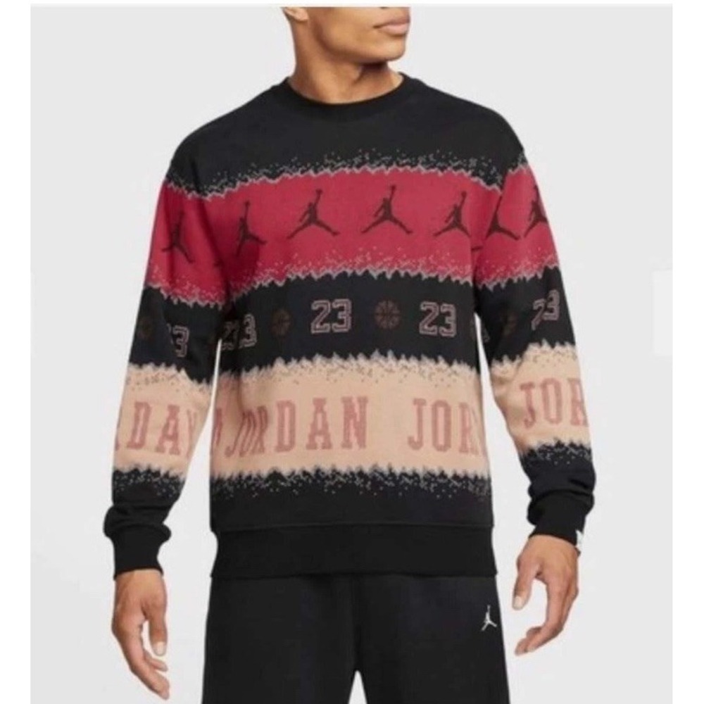 Jordan Pullover Sweatshirt, Christmas Sweater Sweatshirt Men's size Large